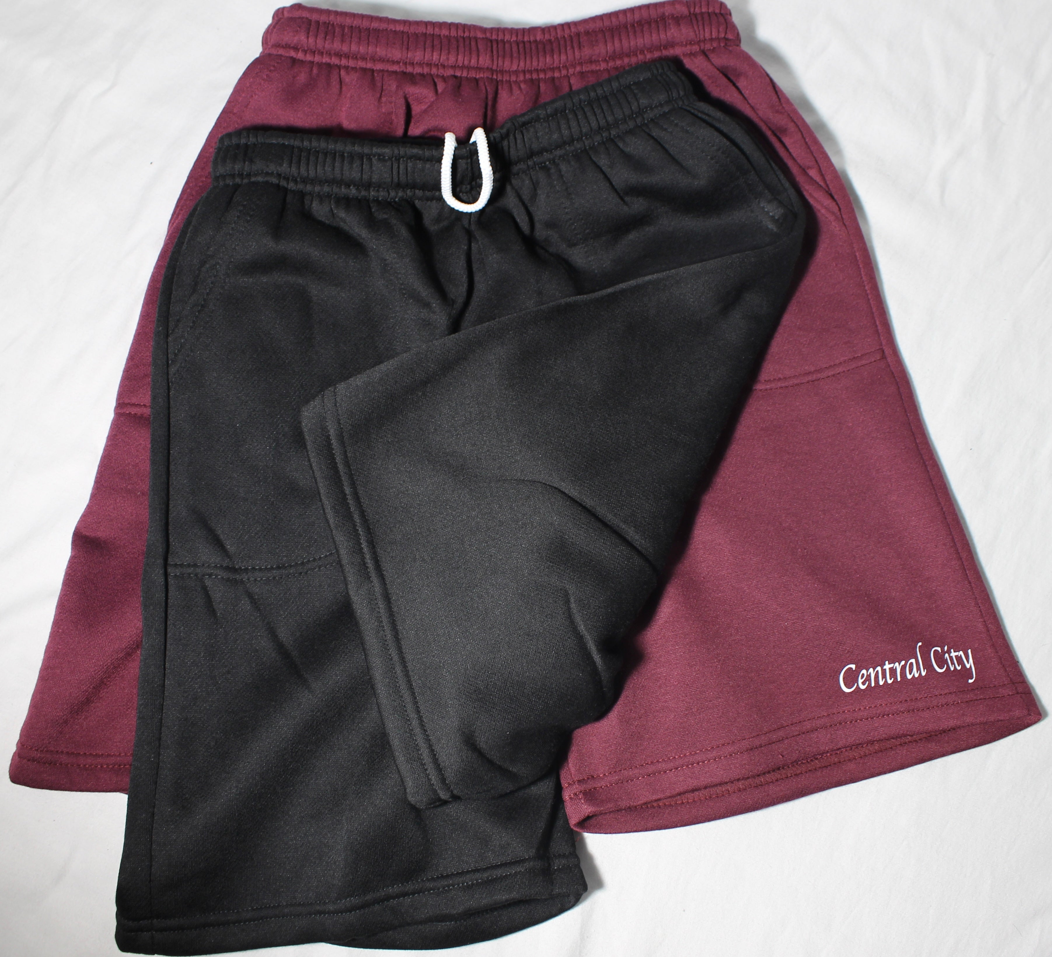 Burgundy sweat store shorts